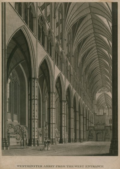 Westminster Abbey, London, vom Westeingang von Thomas Snr. Malton